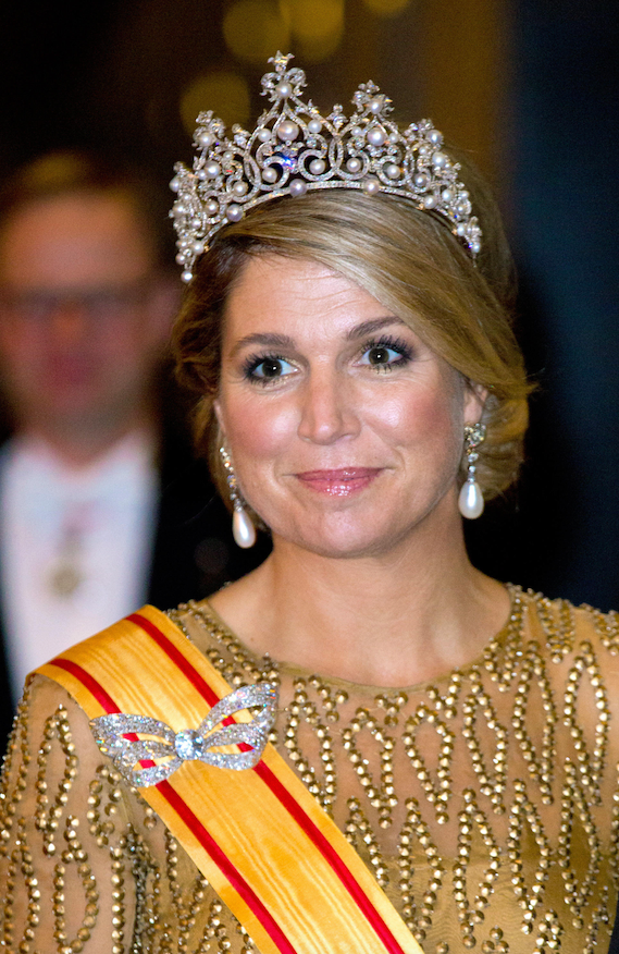 Koningin Maxima met het diadeem van koningin Sophie Kennisbank Zilver.nl al